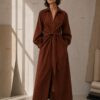 Tie-Waist Shirt Dress - Image 2