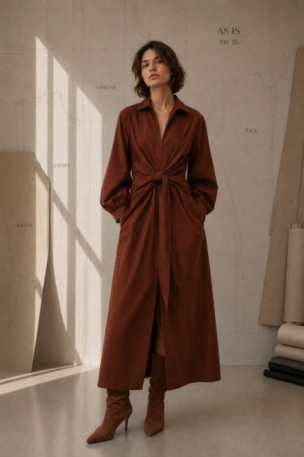 Alternative view of Tie-Waist Shirt Dress